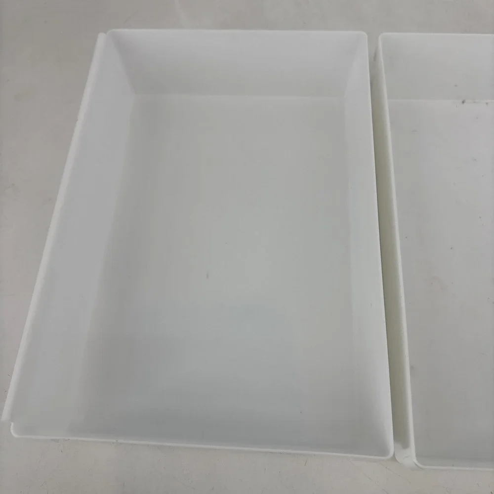 Vintage Rubbermaid White Interlocking Drawer Storage Organizer 9x6x2 JBI 2916